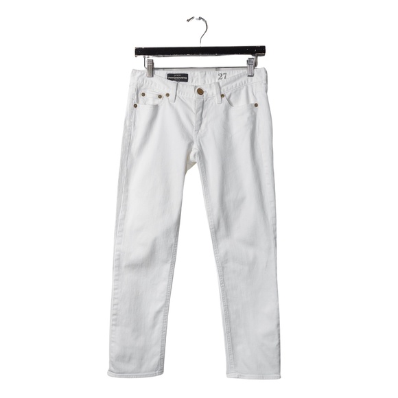 J. Crew Women's Vintage Cropped Matchstick White Denim Jeans; Women's Size 27 - Picture 1 of 10